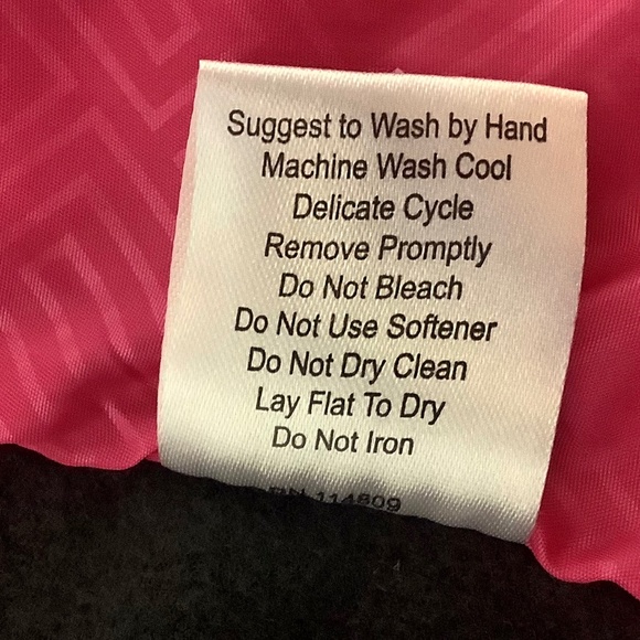 Jacket GGblue Black Quilted Front / Back Sz Small Stretch - Picture 10 of 11